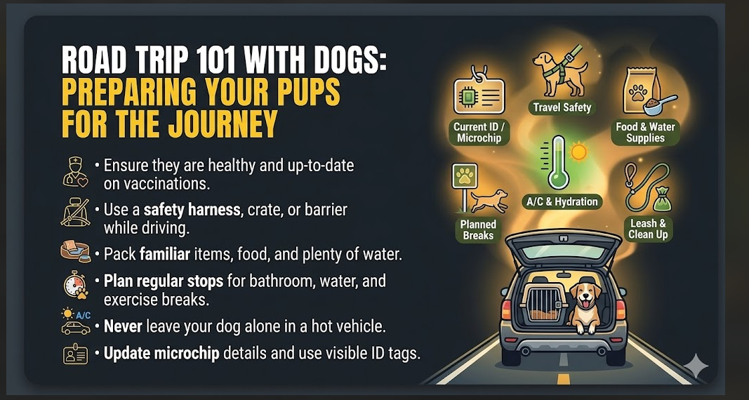 Roadtrip with your dog 101